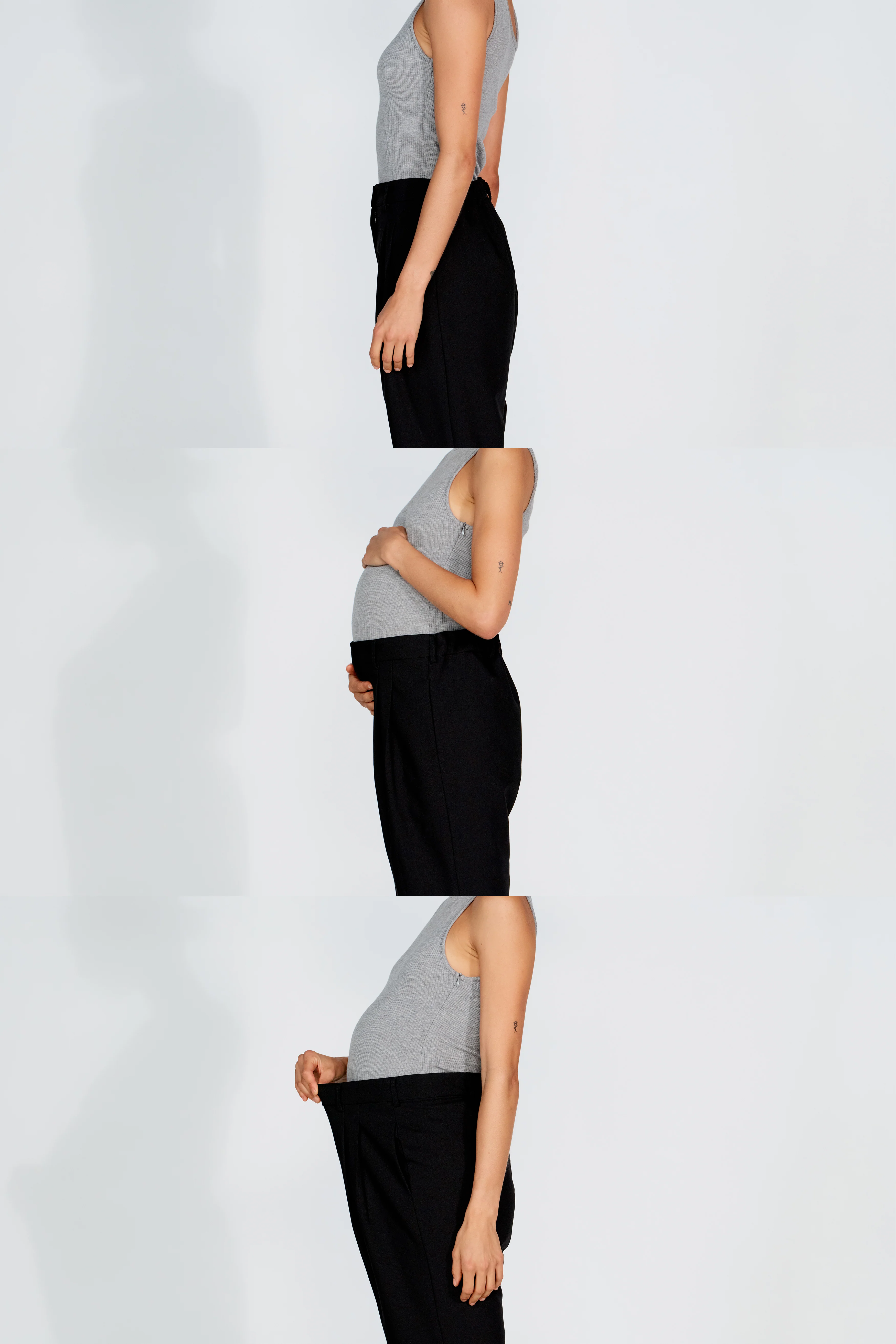 Sadie Adjustable Tailored Trouser - Black - Image 3